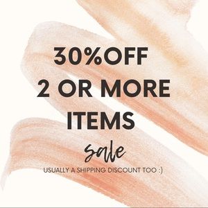 30% off two or more items!